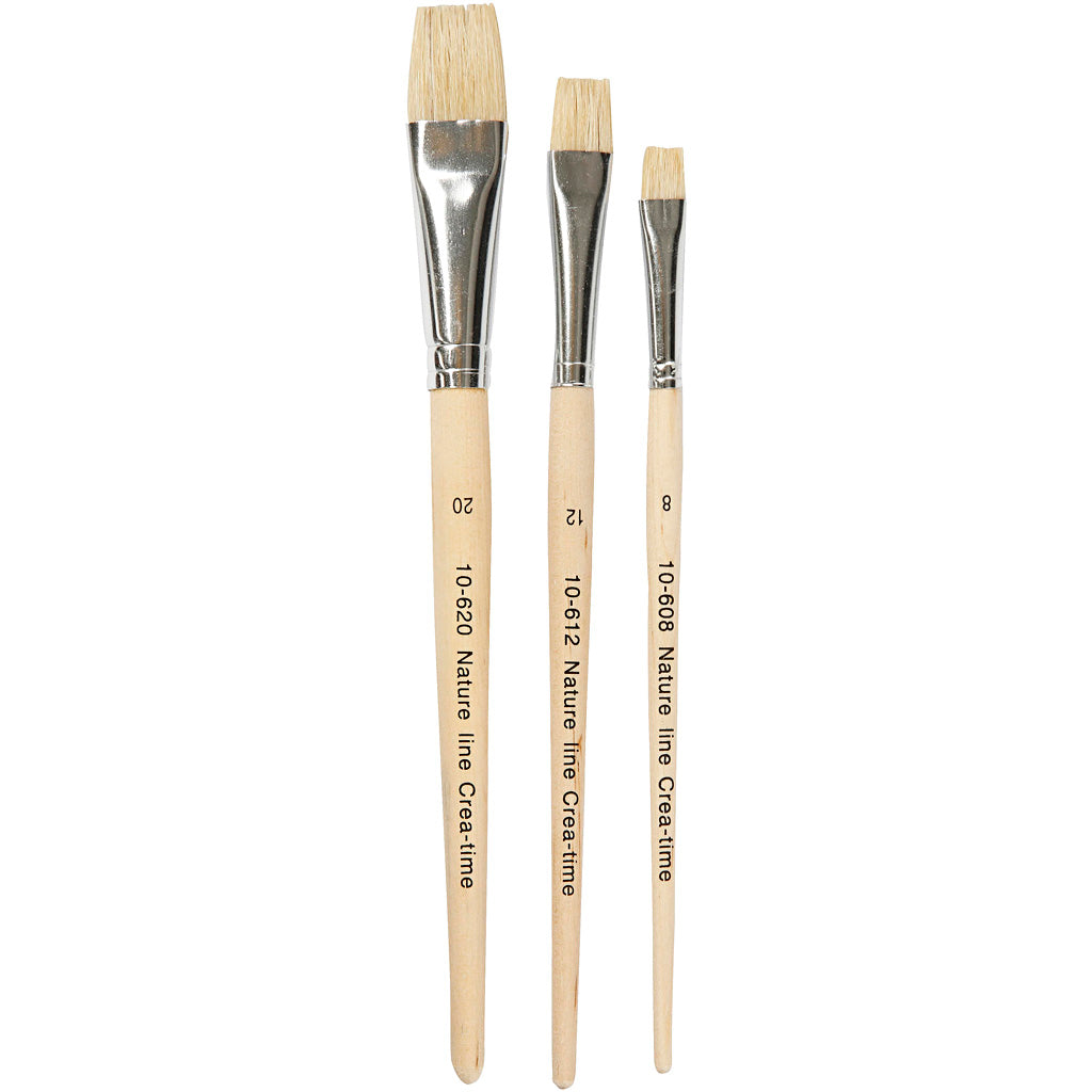 Creative Company Nature Line Brush 8 12 20 Plat, 3st.