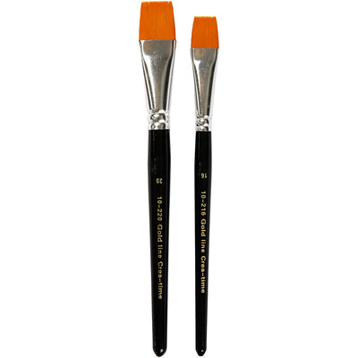 Creative Company Gold Line Brush Flat, 2st.
