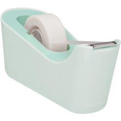 Porta nastro adesivo + 1 rotolo di scotch c-18 menta
