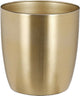 Mica decorations plantenpot - metaal - goud - d16 x h15 cm - bloempot
