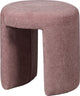 Taburete Woood Charlie - Chenilla - Rubor - 47x45x45