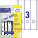 Etichette per dorso di cartelle avery l6059-25 59x297mm bianco