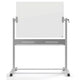 Pizarra de cristal móvil nobo 900 x 1200 mm blanca magnética