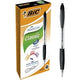 Bolígrafo Bic Atlantis negro empuñadura recargable pulsador clip