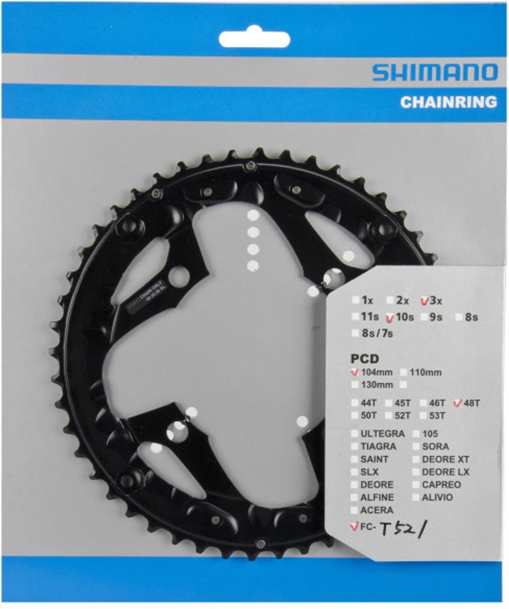 Shimano Chain Top 48T FC-T521 Borde de cadena sin serie
