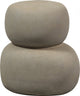 Mesa auxiliar Woood oda - fibra de arcilla - gris verde - 47x41x35