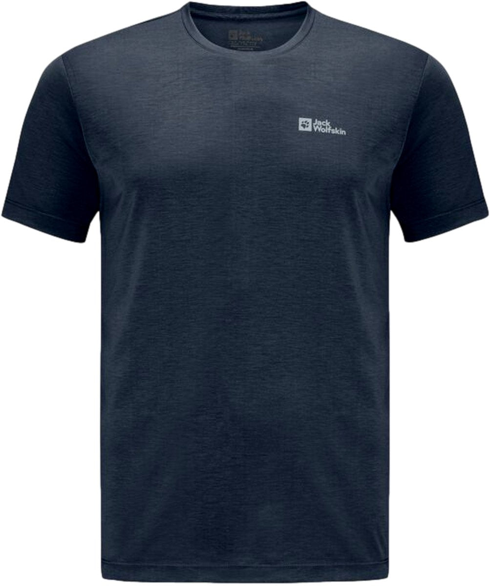 Jack wolfskin vonnan s s t m heren t-shirt-midnight sky
