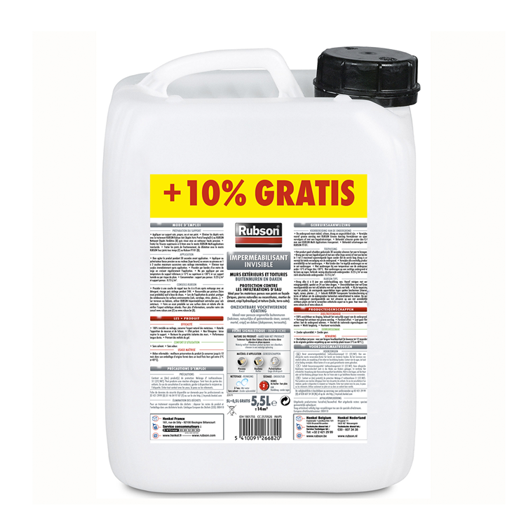 Rubson 1001477 - barrera transparente contra la humedad 5,5l | 2 piezas