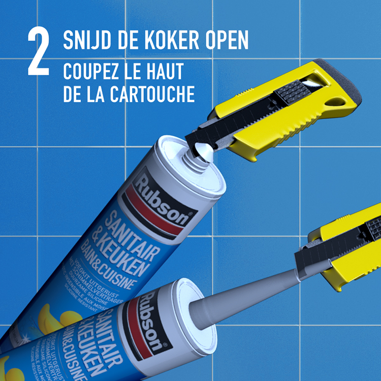 Rubson 1065996 - Sanitario Cocina Fácil Sellado 280ml | 12 piezas