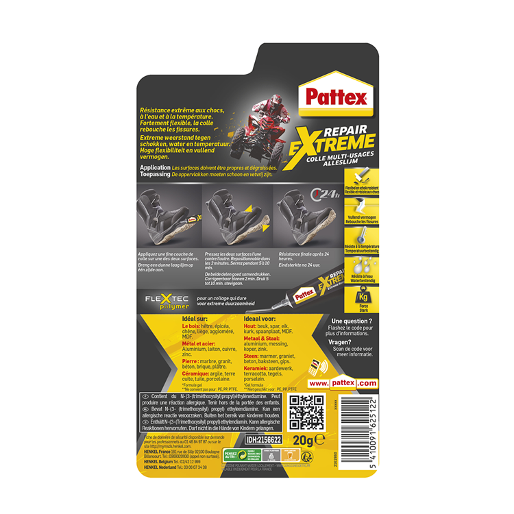 Pattex 1002222 - Gel 100% reparador 20g | 6 piezas