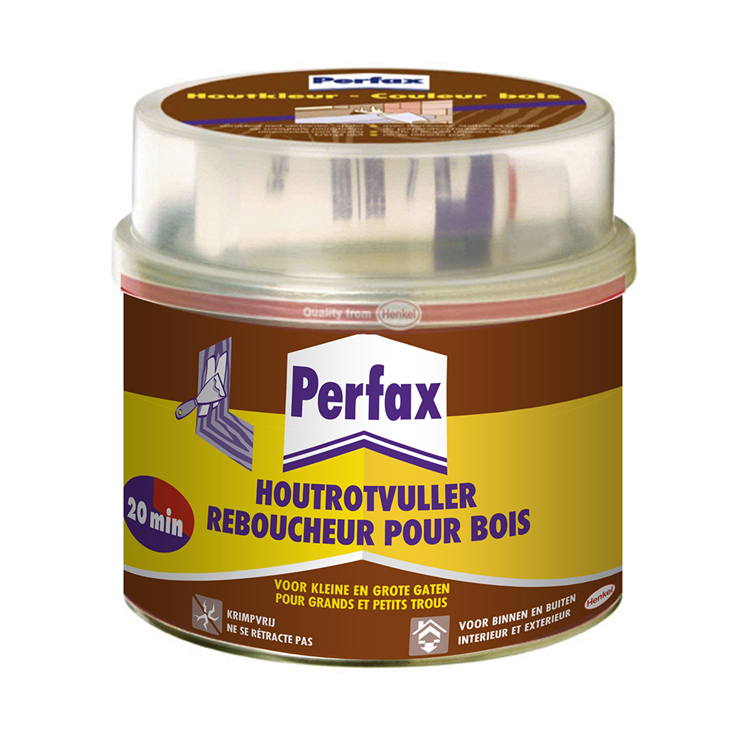 Perfax 1002267 - masilla para madera 1kg | 6 piezas