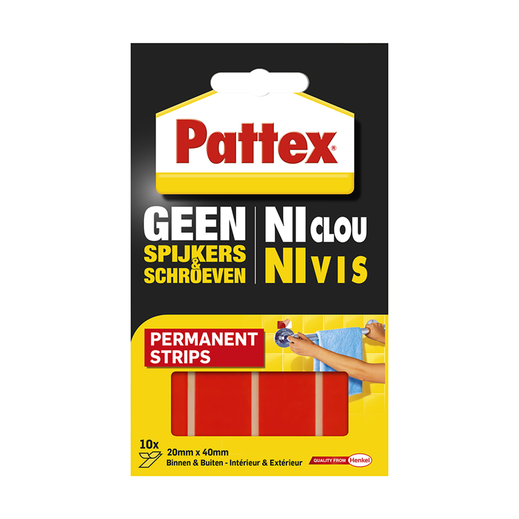 Pattex 1002601 - supermont.strip permanente | 6 pezzi