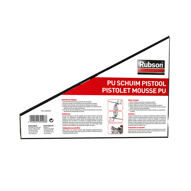 Rubson 1006183 - pistola de espuma pu | 2 piezas