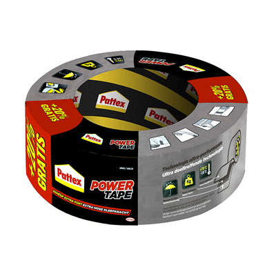 Pattex 1008427 - nastro adesivo 25m + 20% | 12 pezzi