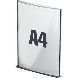 Cartello informativo paperflow A4 carbone trasparente