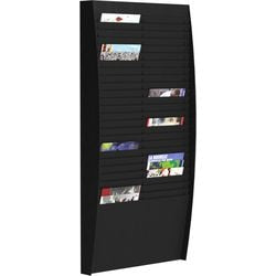 Pannello portadocumenti paperflow 50 scomparti nero