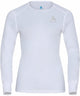 Odlo active warm camiseta térmica de manga larga para mujer - blanco - talla m