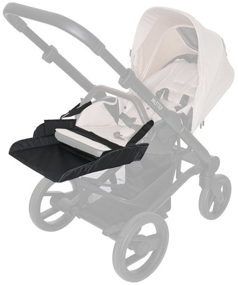 Extensor de asiento para silla de paseo Dooky® dooky - extiende el asiento 40 cm - negro - universal, se adapta a la mayoría de los cochecitos