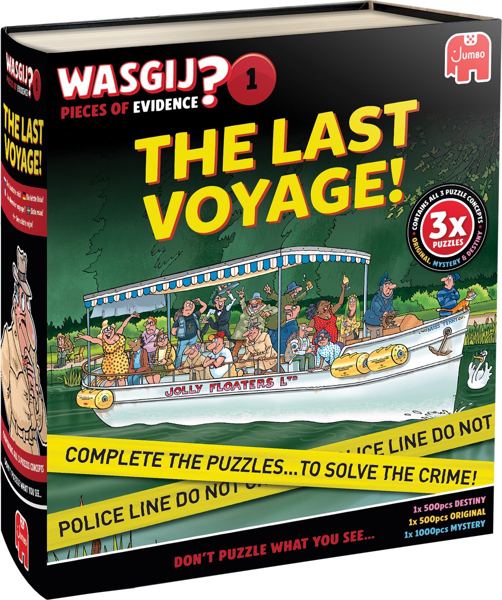 Prove Wasgij - L'ultimo viaggio - Puzzle unico 3 in 1 con mistero