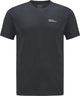 Jack wolfskin vonnan s s t m heren outdoorshirt - phantom - maat m