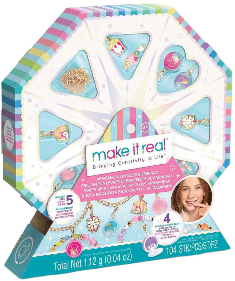 Spectron make it real: juego de pulseras de brillo de labios de carnaval con giro dulce