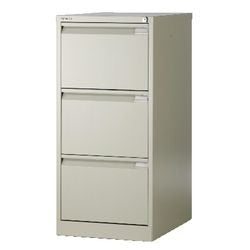 Cassettiera sospesa 3 cassetti con serratura a cilindro 470x622x1016mm beige