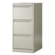 Cassettiera sospesa 3 cassetti con serratura a cilindro 470x622x1016mm beige