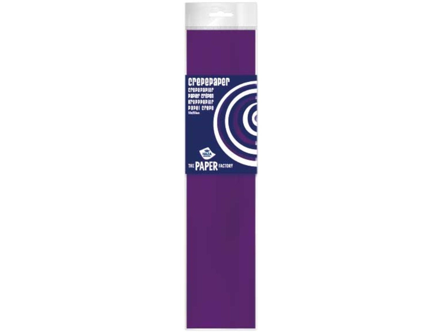 Carta crespa Haza 50x250 viola, confezione da 10 rotoli
