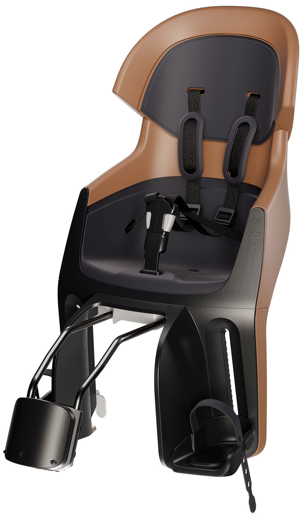 Asiento infantil de Bobike detrás de Evolve Maxi - Confirmación de marco - Cinnamon Brown