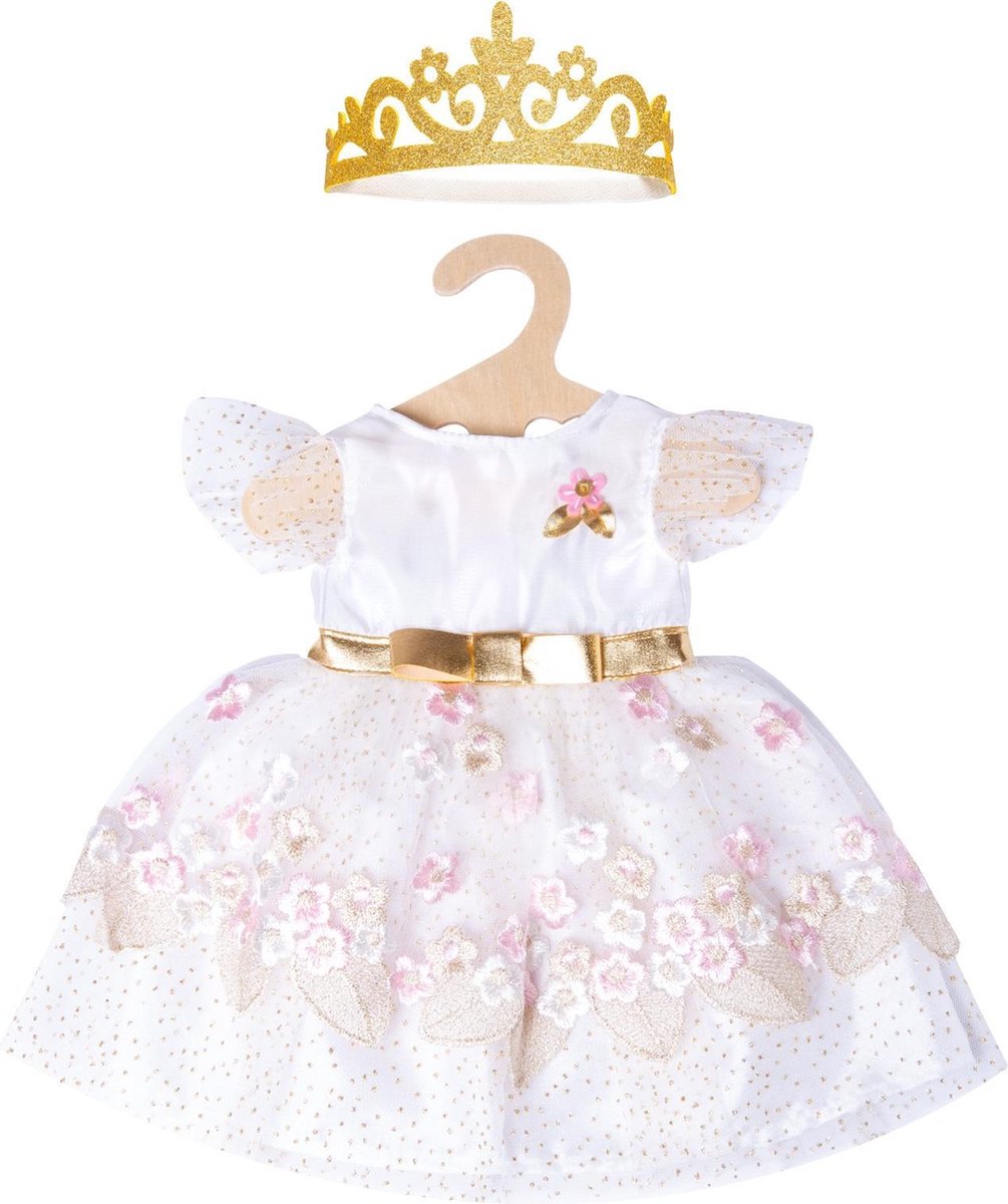 Heless Doll Dress Princess with Crown, 28-35 CM