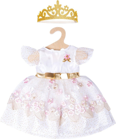 Abito da bambola per le bambole principessa con corona, 28-35 cm