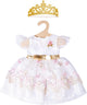 Heless Doll Dress Princess with Crown, 28-35 CM