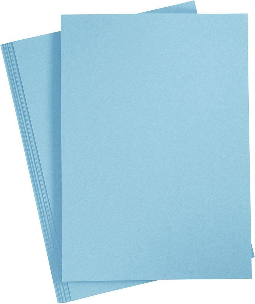 Creative Company Cardboard Light Blue A4 220G, 10st.