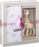 Sophie la jirafa sofisticado set de regalo - juguetes para bebés - tela hidrofílica - regalo de maternidad - regalo de baby shower - 4 piezas