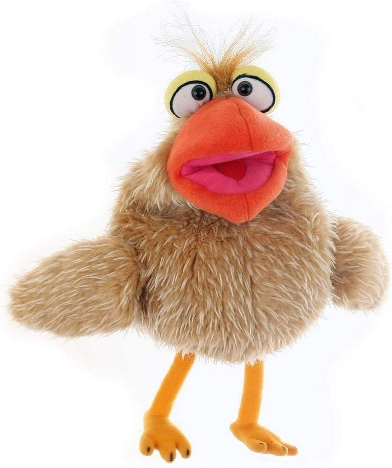 Burattini viventi Petronella Piespatz burattino da mano | bambola di colore giallo per bambini a partire da 36 mesi | dimensione 25 cm