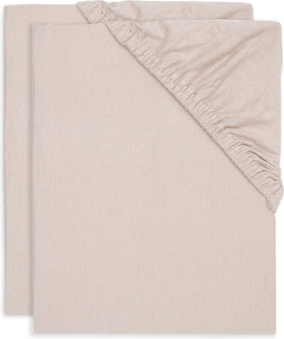Jollein - lenzuolo con angoli jersey 40 50x80 90 cm - culla, lettino, lettino - rosa selvatico - 2 pezzi