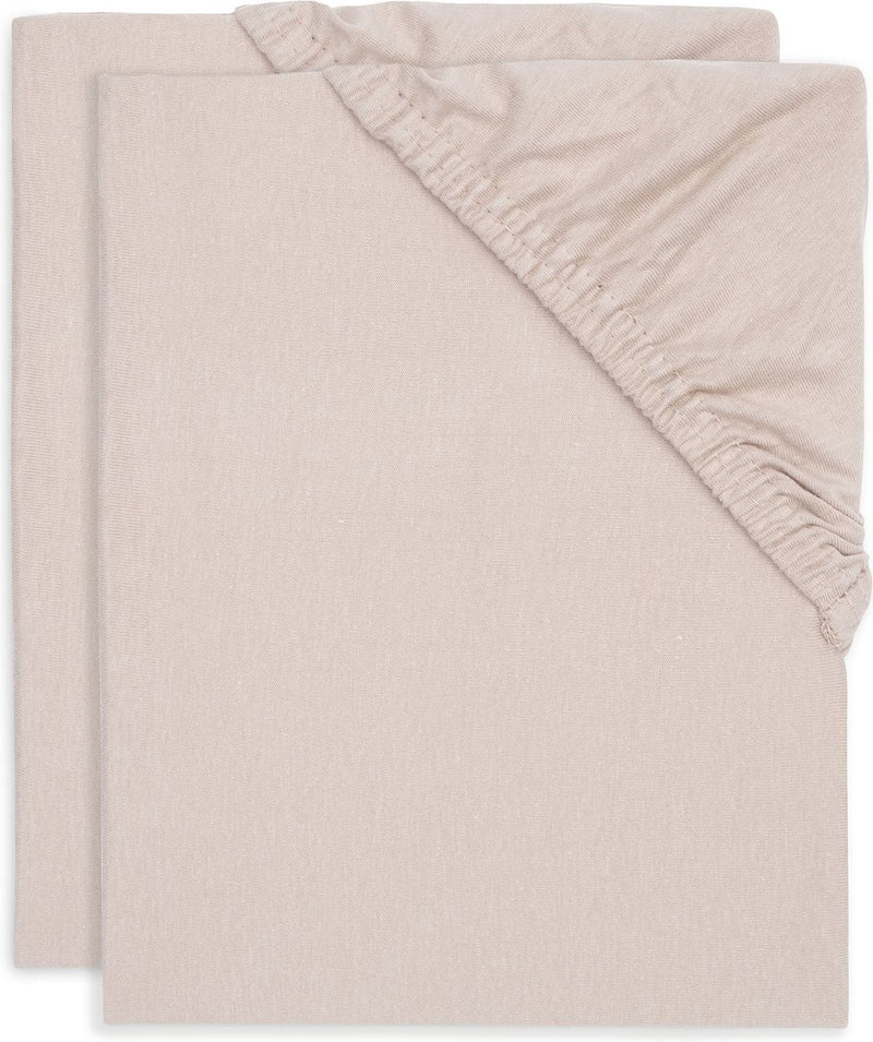 Jollein - lenzuolo con angoli jersey 40 50x80 90 cm - culla, lettino, lettino - rosa selvatico - 2 pezzi