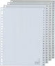 Linguette canguro pp g100cm a4 120 micron grigio 4-serie 1-100 23 fori stampate