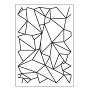 Vaessen creative • love it embossing folder grafische lijnen - afbeelding 1