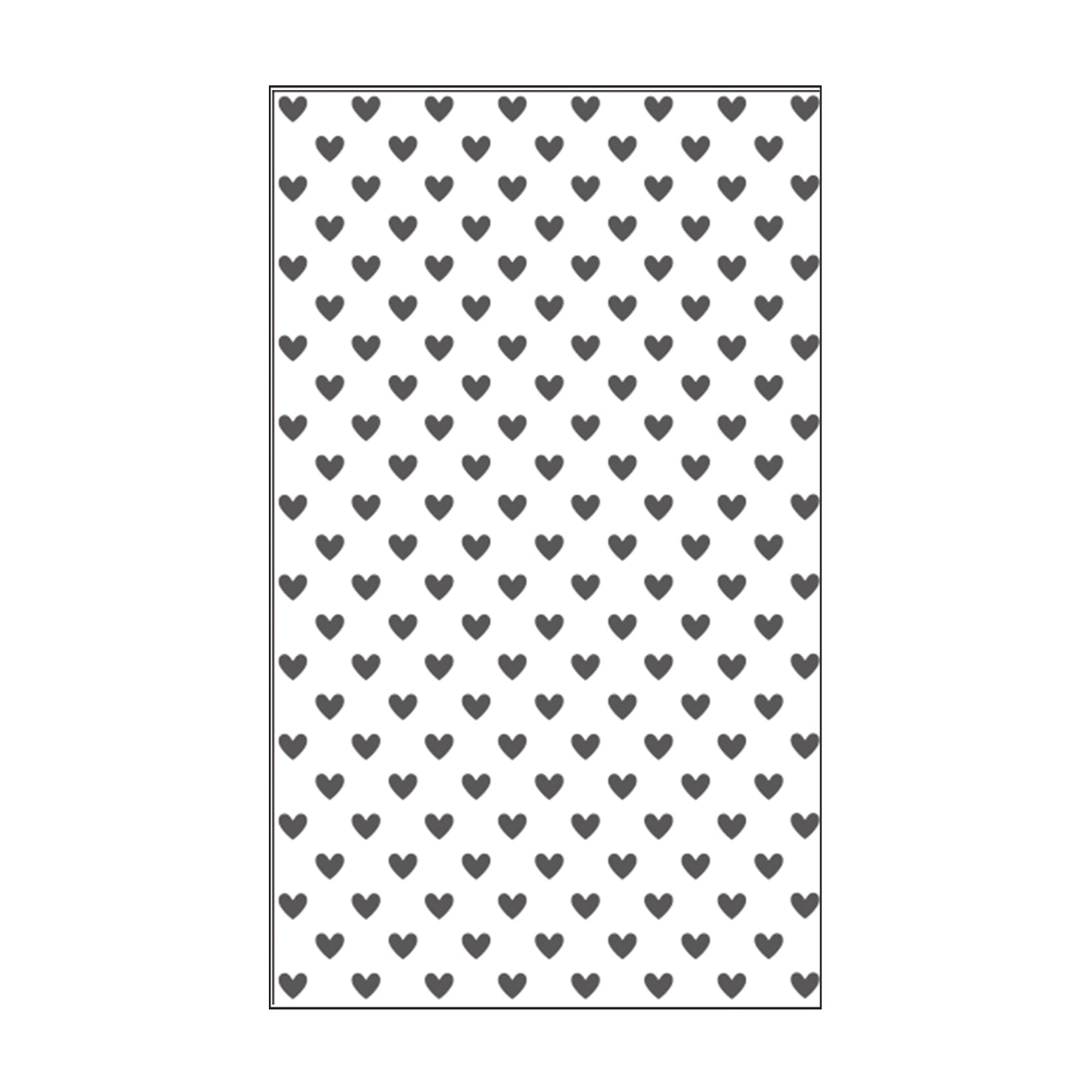 Vaessen creative • carpeta de estampado corazones pequeños
