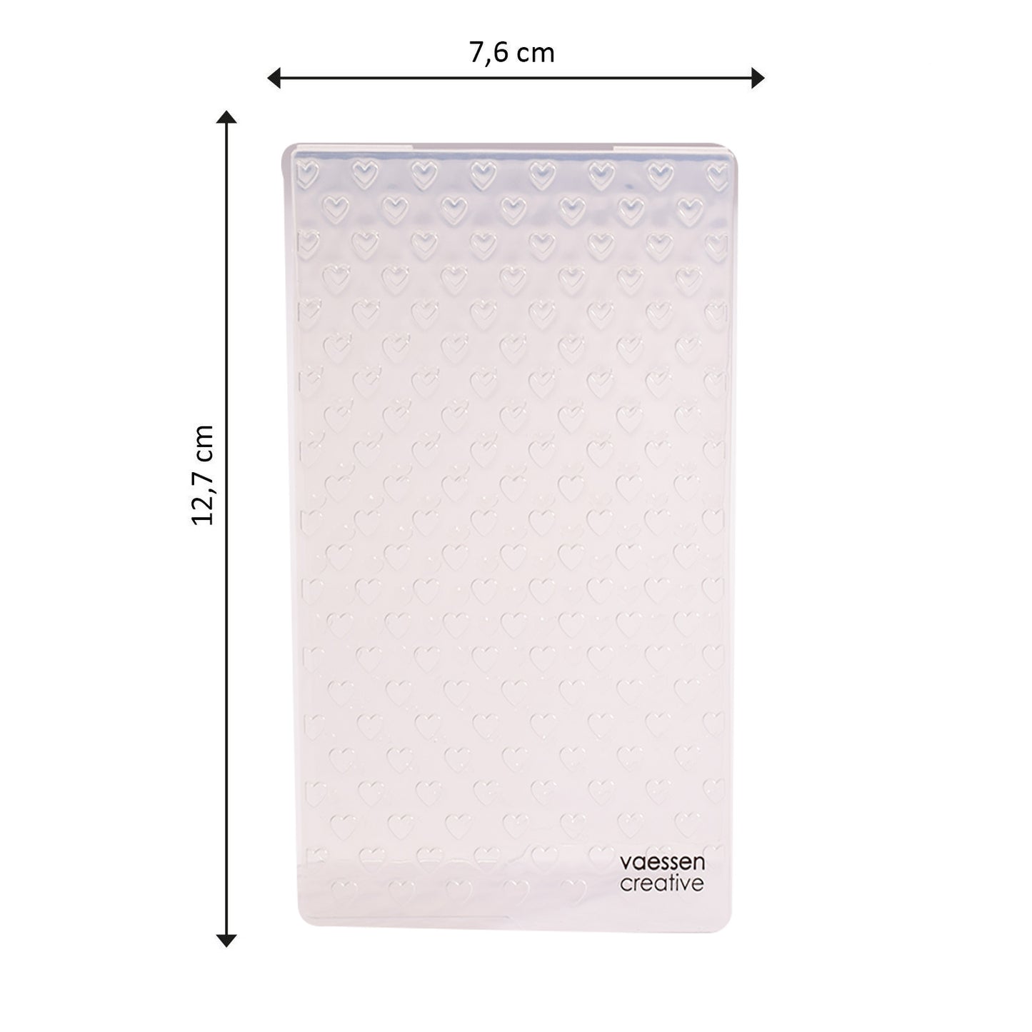 Vaessen creative • carpeta de estampado corazones pequeños