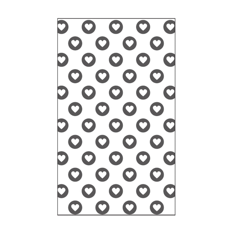 Vaessen creative • carpeta de embossing corazón burbuja