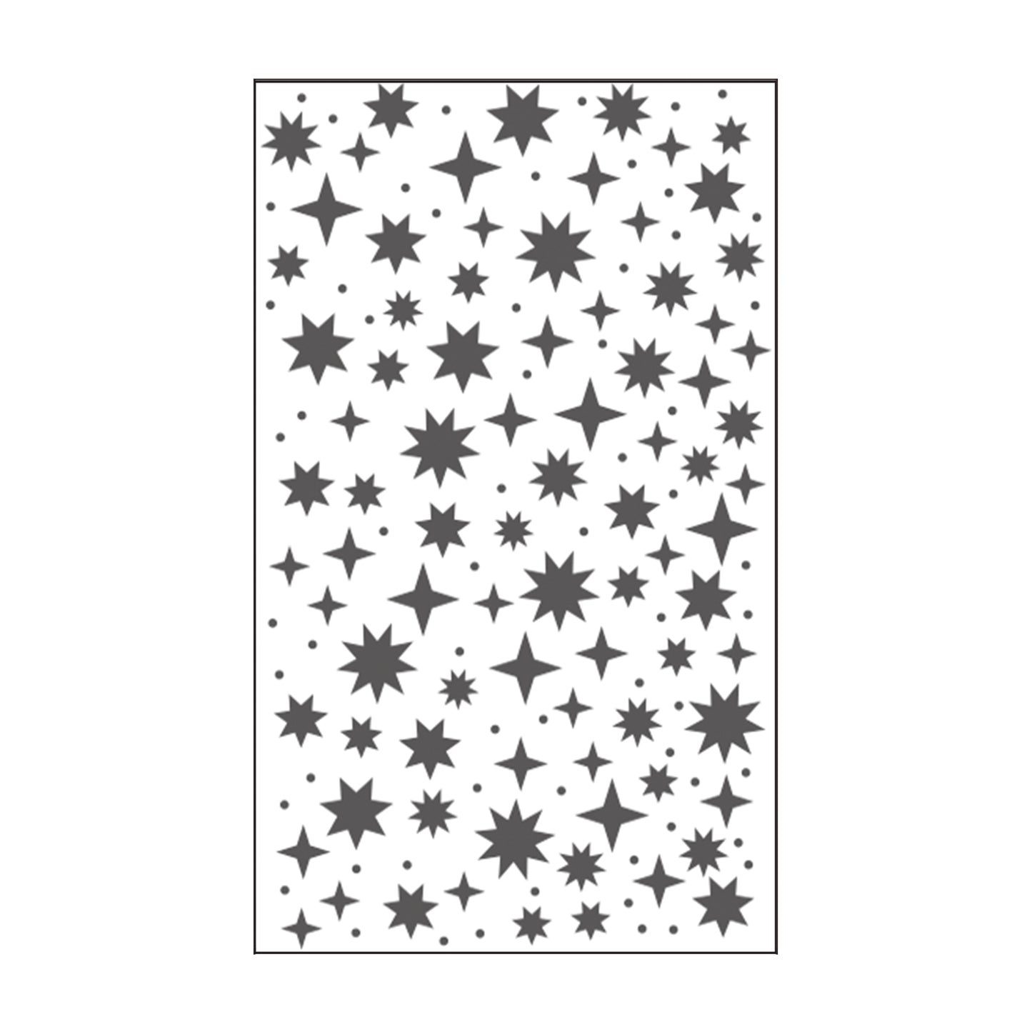 Vaessen creative • cartellina per embossing cielo stellato