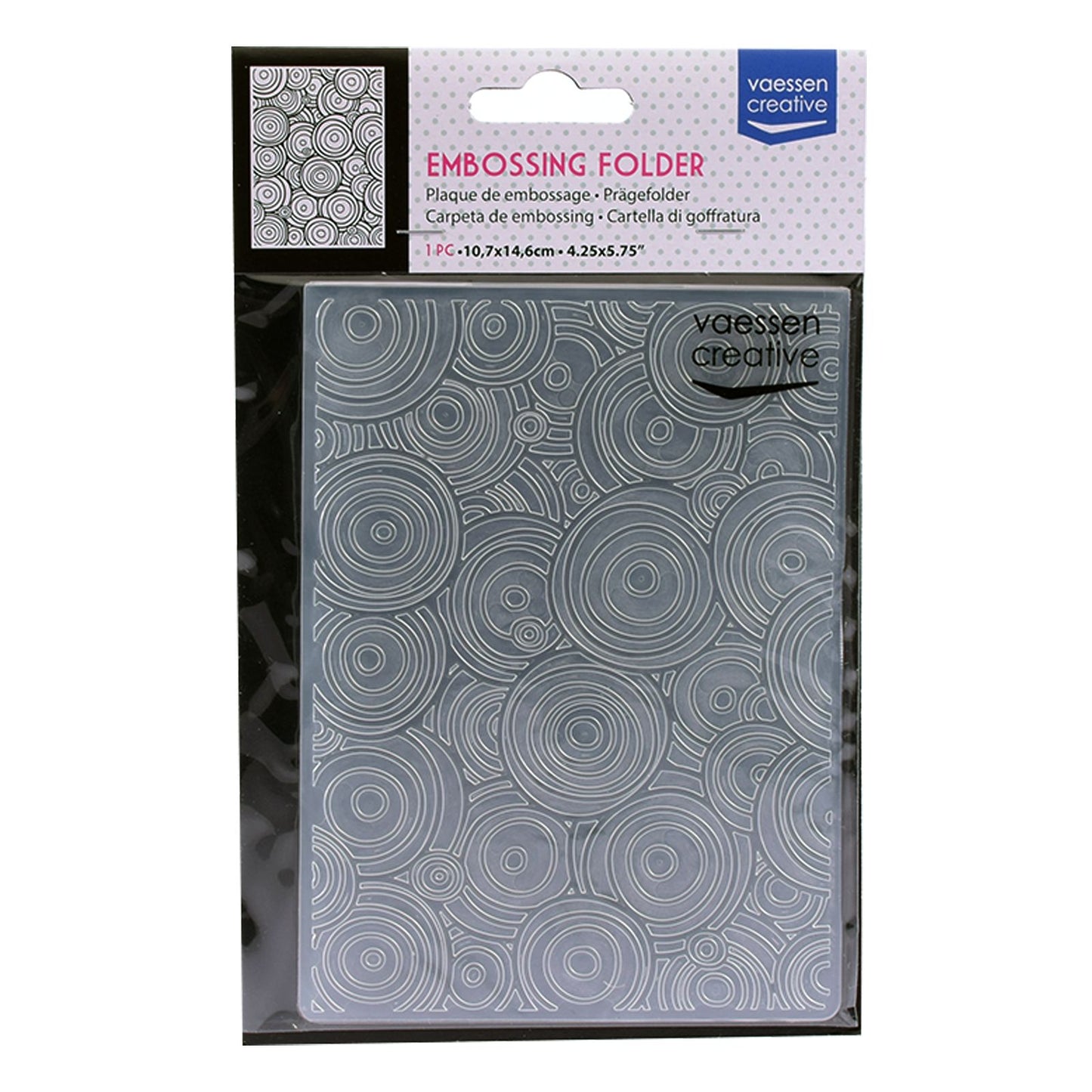 Vaessen creative • embossing folder cirkels