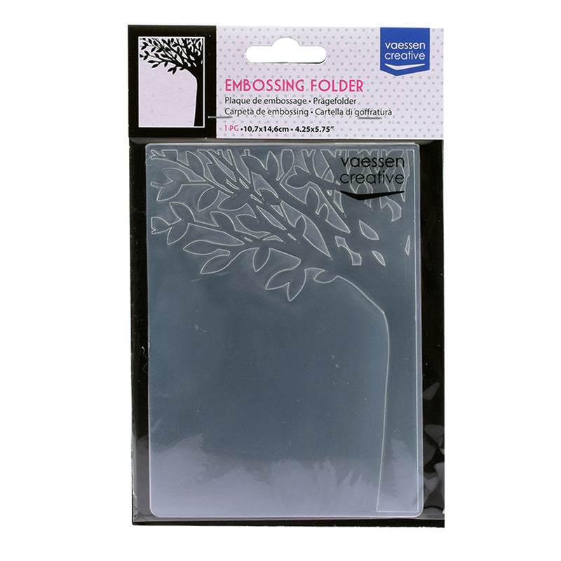 Vaessen creative • carpeta de relieve tronco de arbol