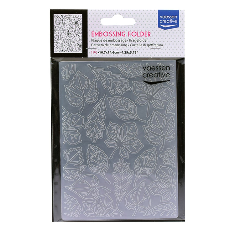 Vaessen creative • cartella per goffratura fogliame