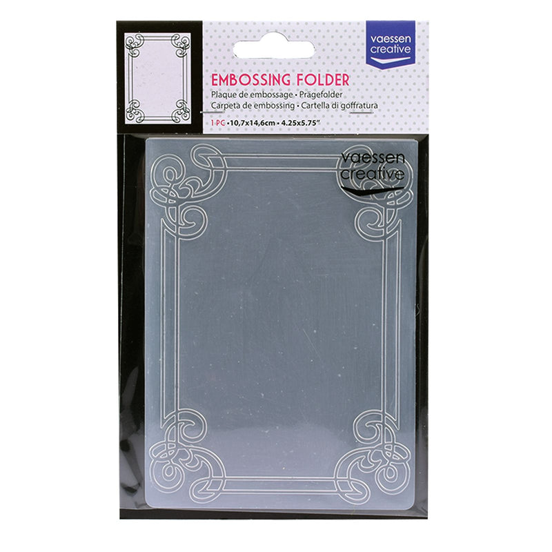 Vaessen creative • Cornice per cartella in rilievo con decorazioni
