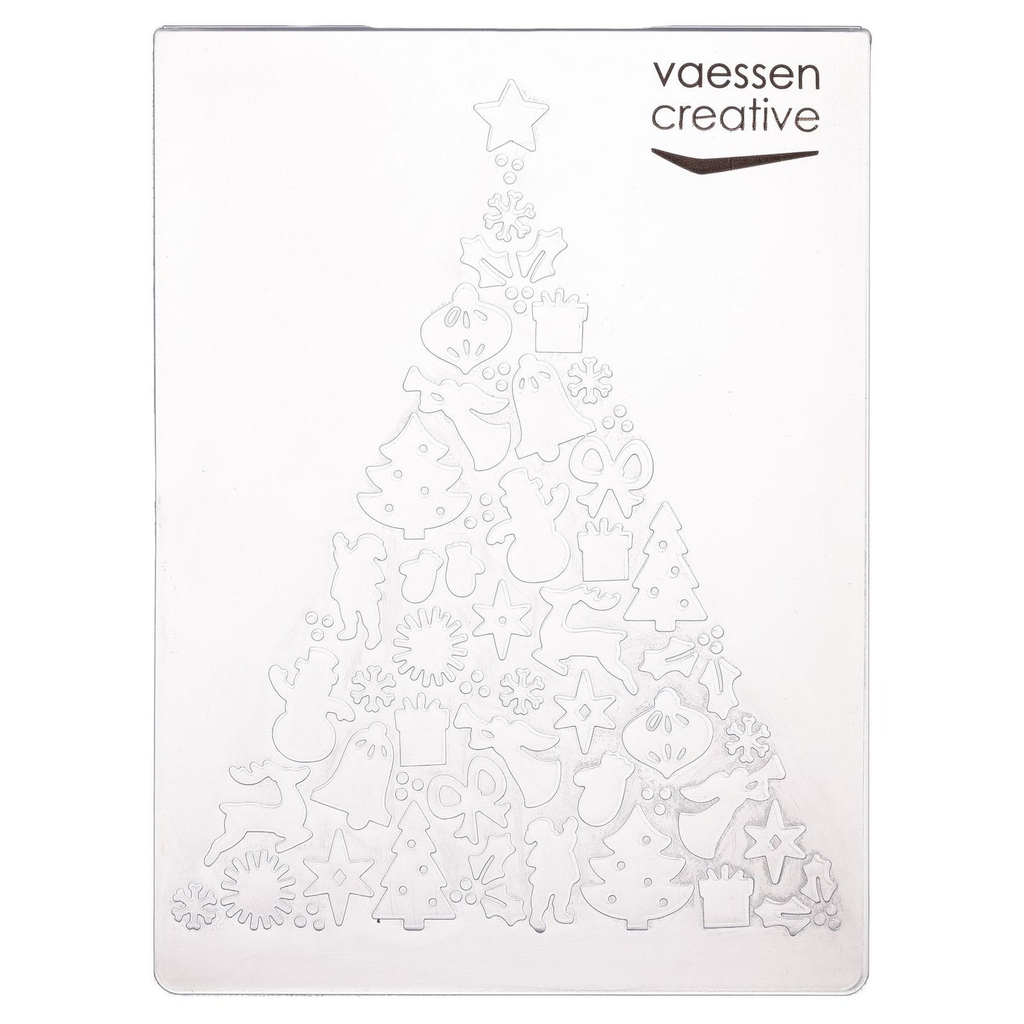 Vaessen creative • cartella per goffratura albero di Natale