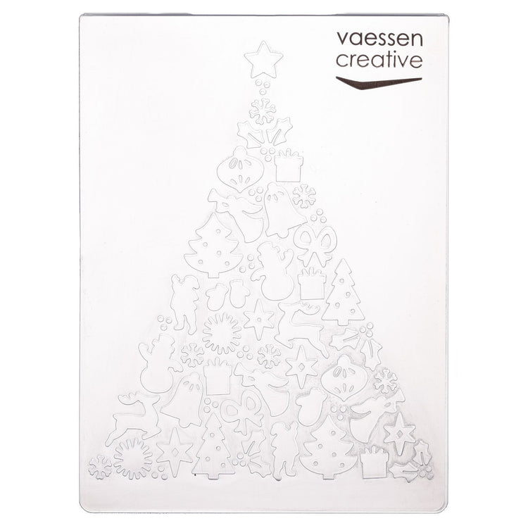 Vaessen creative • embossing folder xmas tree