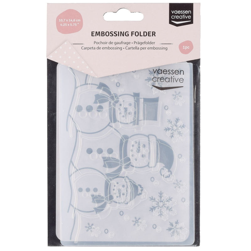 Vaessen creative • cartella per goffratura pupazzi di neve